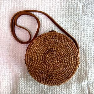Round Woven Handbag